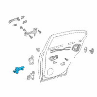 OEM Lexus GS450h Check Assy, Rear Door Diagram - 68630-30230