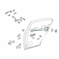 OEM Lexus GS200t Cable Assembly, Rear Door Diagram - 69770-30310