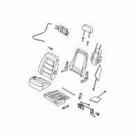 OEM 2007 Ford Explorer Sport Trac Seat Cushion Pad Diagram - 6L2Z-78632A22-AA