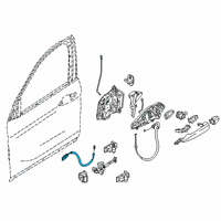 OEM 2020 BMW X2 Bowden Cable, Door Opener, Front Diagram - 51-21-8-492-787