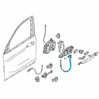 OEM 2020 BMW X2 Bowden Cable Front Door Diagram - 51-21-7-421-446