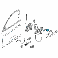 OEM BMW X2 Unified Locking, Mechanical Diagram - 51-21-7-479-343