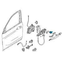 OEM 2019 BMW X2 Unified Locking, Mechanical Diagram - 51-21-7-479-343