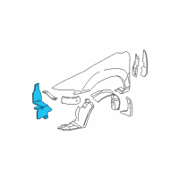 OEM 2003 Chevrolet Malibu Splash Shield Diagram - 22607002