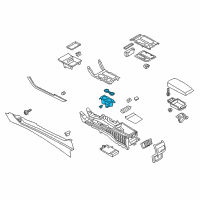 OEM Ford SSV Plug-In Hybrid Cup Holder Diagram - HS7Z-5413562-DA