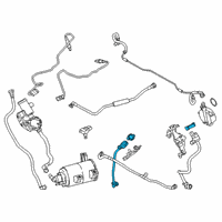 OEM 2019 BMW 750i xDrive Fuel Tank Ventilation Valve With Pipe Diagram - 13-90-8-601-846