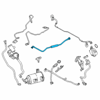 OEM 2019 BMW 540i Fuel Tank Breath.Line With Resonator Diagram - 13-90-8-601-845