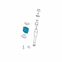 OEM 2008 Buick Lucerne Rear Spring Diagram - 25910859