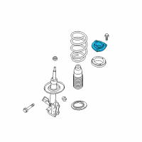 OEM Nissan Rogue Strut Mounting Insulator Assembly Diagram - 54320-3UB0A