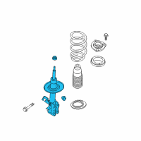 OEM 2010 Nissan Rogue Strut Kit-Front Suspension, RH Diagram - E4302-JM00A