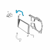 OEM 2002 GMC Savana 2500 Upper Hose Diagram - 15743013