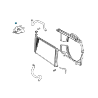 OEM 2000 Chevrolet Express 3500 Reservoir Cap Diagram - 15060681