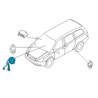 OEM 2014 Kia Sedona Clock Spring Contact Assembly Diagram - 934904D205