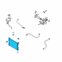 OEM 2012 Hyundai Sonata Radiator Assembly Diagram - 25310-3Q000