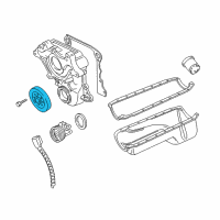 OEM 1992 Dodge W150 DAMPER-CRANKSHAFT Diagram - 53020229