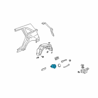 OEM 2012 Acura MDX Adapter Assembly, Fuel Filler Diagram - 74480-STX-A04