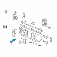 OEM 1997 Honda CR-V Cylinder, Trunk Diagram - 74861-S10-013