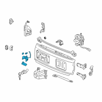 OEM 2000 Honda CR-V Handle Assy., Gate (Lower) Diagram - 74857-S10-033