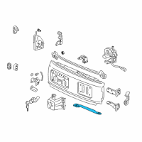 OEM 2001 Honda CR-V Stay Assembly, Gate Open (Lower) Diagram - 74825-S10-033