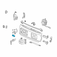 OEM 1998 Honda CR-V Handle, Gate (Lower) Diagram - 74858-S10-003