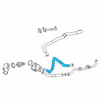 OEM 2018 Toyota C-HR Water Inlet Hose Diagram - 16262-37010