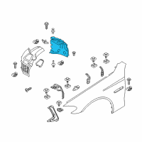 OEM BMW M5 Cover, Wheel Arch, Rear Section, Front Left Diagram - 51-71-7-903-885