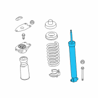 OEM BMW 430i Gran Coupe Rear Shock Absorber Diagram - 33-52-6-883-334