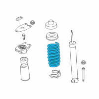 OEM BMW 428i xDrive Rear Coil Spring Diagram - 33-53-6-851-932