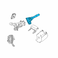 OEM Lexus RX350 Switch Assy, Windshield Wiper Diagram - 84652-0E030