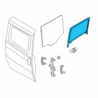 OEM 2017 Ram ProMaster City WEATHERSTRIP-Sliding Door Diagram - 68268782AA