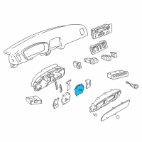 OEM 2002 Hyundai XG350 SPEEDOMETER Assembly(Mph) Diagram - 94210-39011