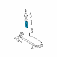 OEM 2003 Toyota Corolla Coil Spring Diagram - 48231-AB020