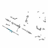 OEM 2001 Toyota MR2 Spyder Power Steering Rack Sub-Assembly Diagram - 44204-17060