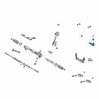 OEM Toyota Camry Outer Tie Rod Diagram - 45046-19206