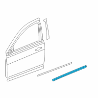 OEM 2007 Jeep Patriot Molding-Front Door Diagram - 1CH95WS2AB