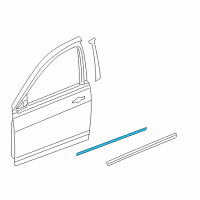 OEM 2010 Jeep Compass Molding-Front Door Diagram - YW92ARHAA