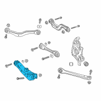 OEM 2022 Chevrolet Traverse Lower Control Arm Diagram - 84382664