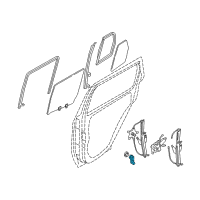OEM Nissan Pathfinder Handle Assy-Door Window Regulator Diagram - 82760-0W003