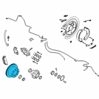 OEM 2003 Dodge Ram 2500 Rear Brake Rotor Diagram - 52010144AA