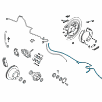 OEM Ram Cable-Parking Brake Diagram - 52010294AD