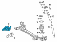 OEM 2022 Toyota Corolla Cross Mount Bracket Diagram - 48717-0A040