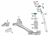 OEM 2022 Toyota Corolla Cross Spring Seat Diagram - 42011-0A040