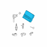 OEM 2010 Jeep Grand Cherokee Electrical Powertrain Control Module Diagram - 5150500AA