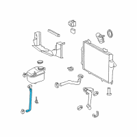 OEM 2008 Chrysler Crossfire Hose-COOLANT Bottle To Radiator Diagram - 5097893AA