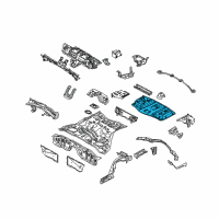 OEM 2009 Nissan 350Z Floor-Rear, Rear Diagram - 74514-CD030