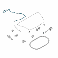 OEM Nissan 370Z Cable-Trunk Lid Opener Diagram - 84652-1ET0A