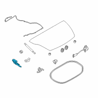 OEM 2012 Nissan 370Z Hinge Assy-Trunk Lid, RH Diagram - 84400-1ET0A