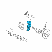 OEM 2011 Honda Element Splash Guard, Front (15") Diagram - 45255-S2H-000