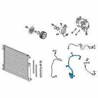 OEM 2018 Honda Civic HOSE COMP, SUCTION Diagram - 80312-TBA-A03