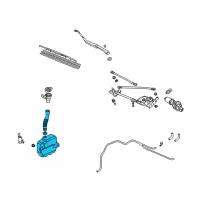 OEM Acura CL Tank Set, Washer Diagram - 76840-S0K-A01